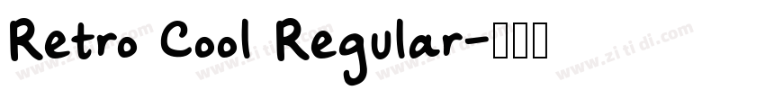 Retro Cool Regular字体转换